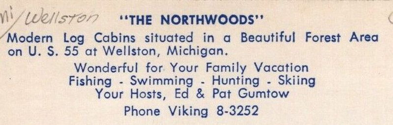 Northwood Cabins - Vintage Postcard (newer photo)